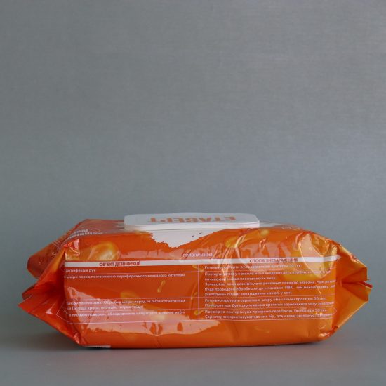 Дезинфицирующее средство Етасепт в виде салфеток УЗД, в мягкой упаковке, 120 шт.